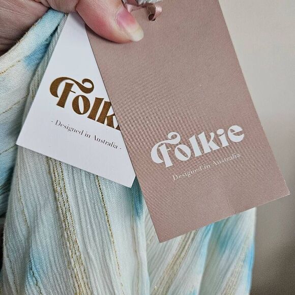 NWT Folkie Maxi Grecian Goddess Dress - Picture 8 of 8